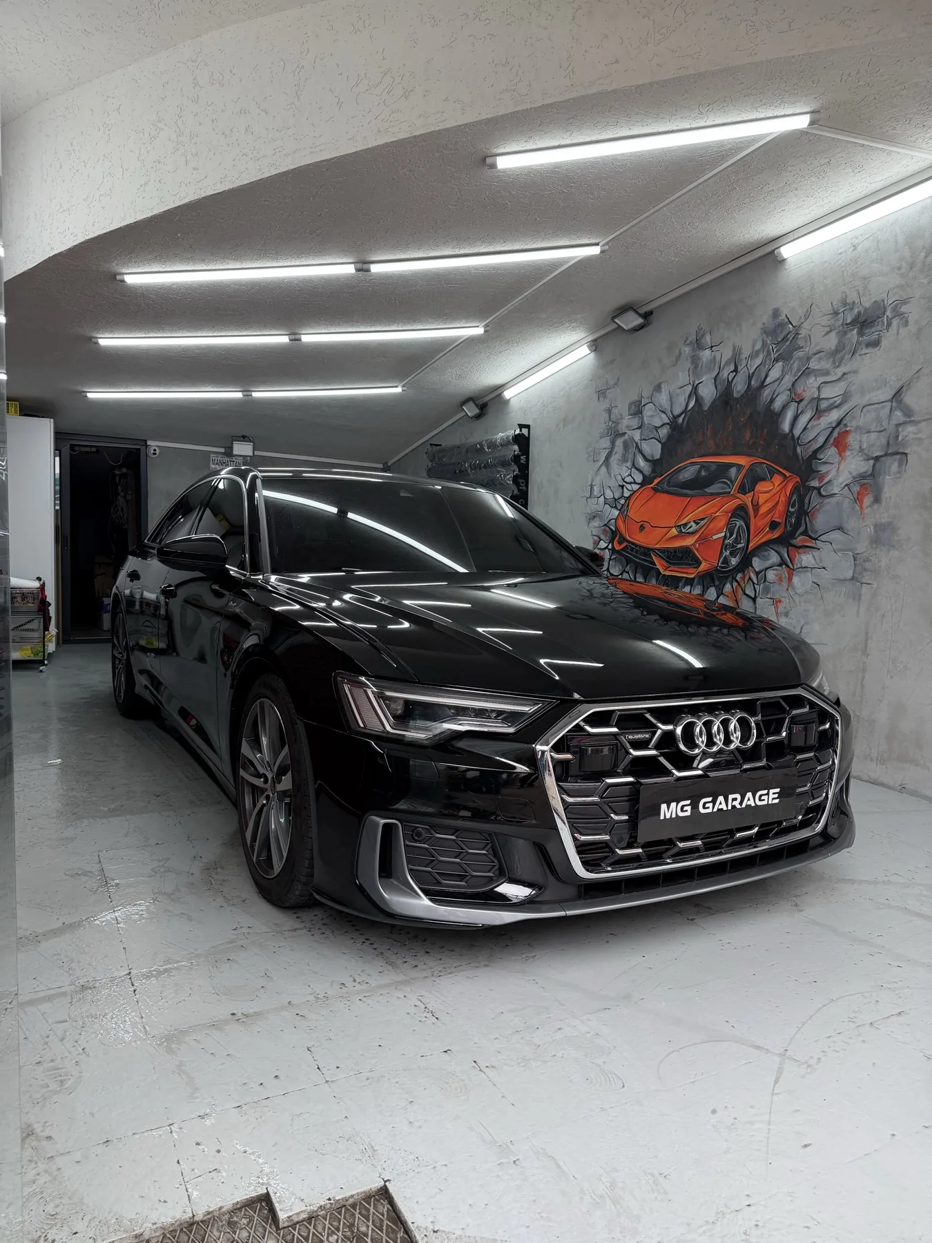 Maslak MG Garage atölyesinde Audi A6 PPF kaplama uygulaması