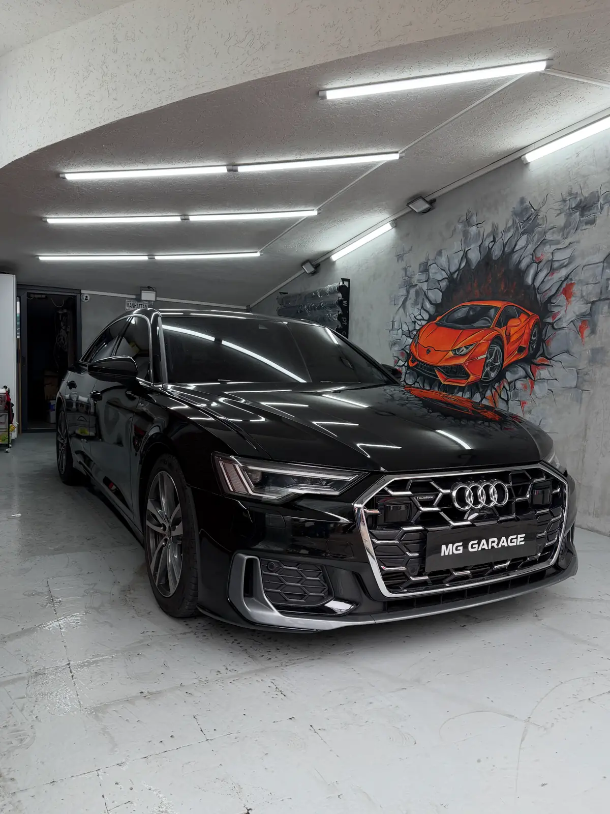 Maslak MG Garage atölyesinde Audi A6 PPF kaplama uygulaması